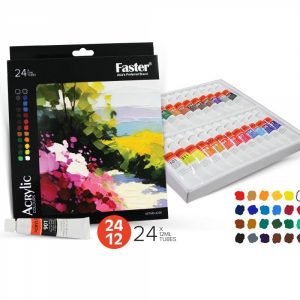 ACRYLIC COLOUR 12ML 24 COLOURS