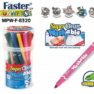 SUPER CLEAN WASHABLE COLOURING PENS 20 COLOURS