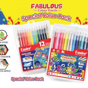 FABULOUS COL. PENCILS 25L WITH PENCIL