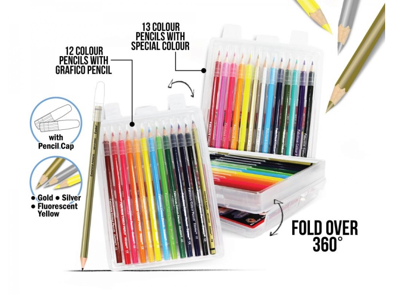 FABULOUS COL. PENCILS 25L WITH PENCIL