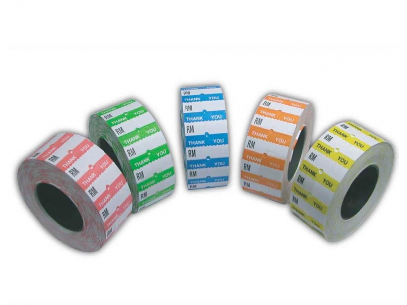 COLOUR "RM"PRICE LABEL ROLL