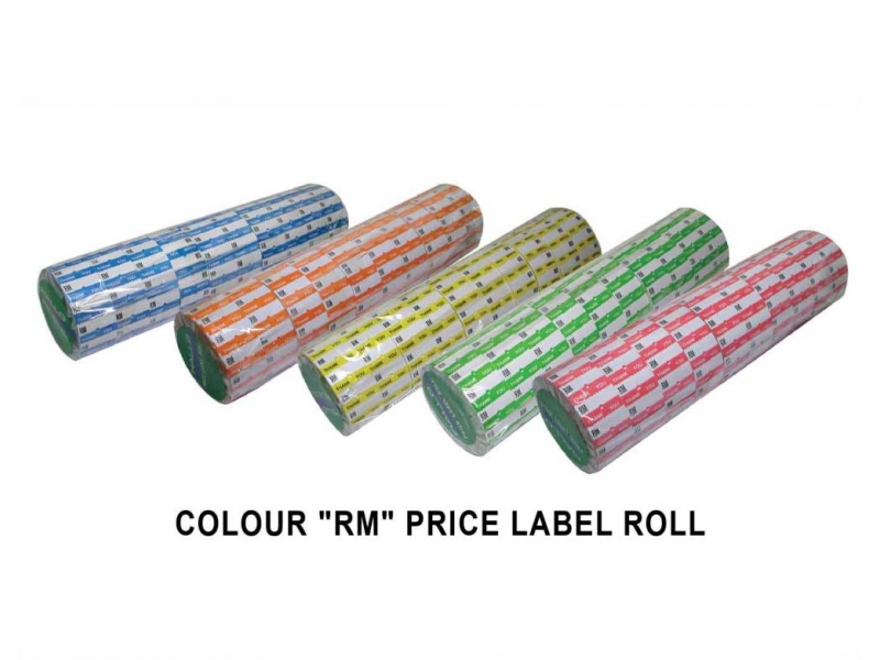COLOUR "RM"PRICE LABEL ROLL