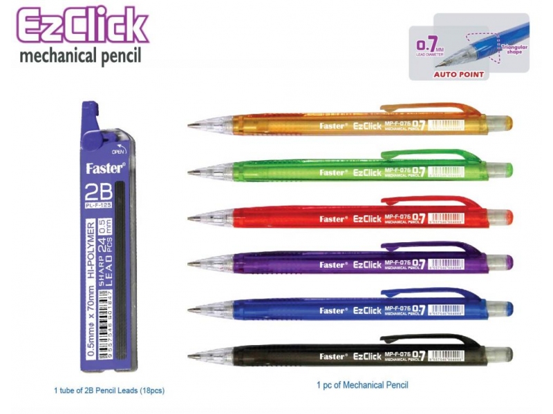 EZ CLICK MECHANICAL PENCIL 0.7MM