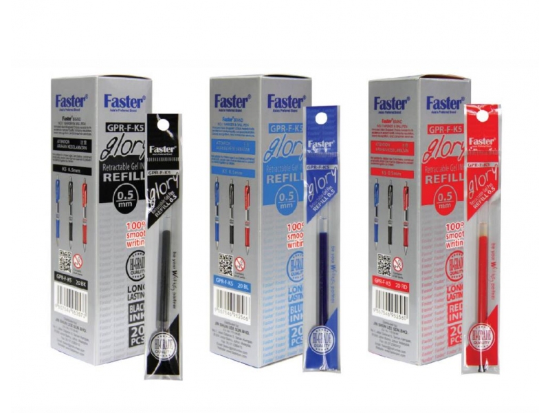 GLORY GEL INK REFILL SET 0.5MM