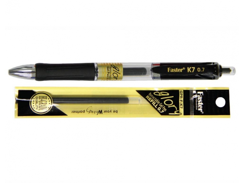 GLORY RETRACTABLE GEL PEN SET 0.7MM