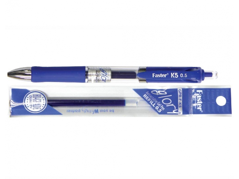 GLORY RETRACTABLE GEL PEN SET 0.5MM