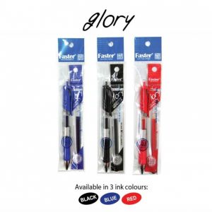 GLORY RETRACTABLE GEL PEN SET 0.5MM