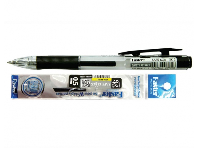 SAFE CLICK GEL PEN SET 0.5MM