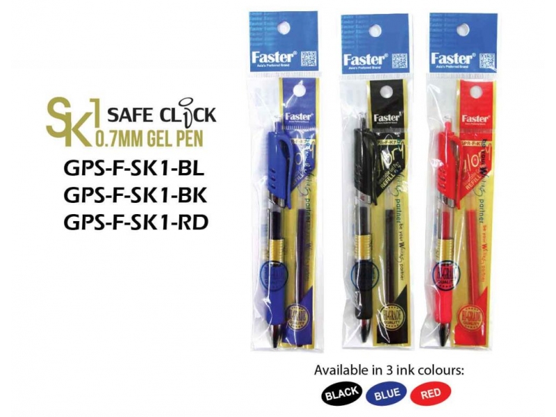 SAFE CLICK GEL PEN 0.7MM