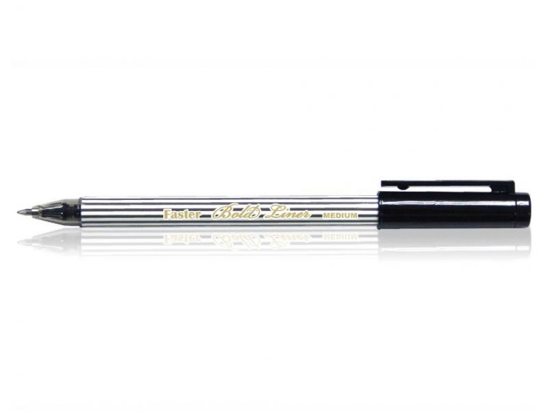 BOLD LINES BLACK COLOUR GEL INK SIGN PEN MEDIUM