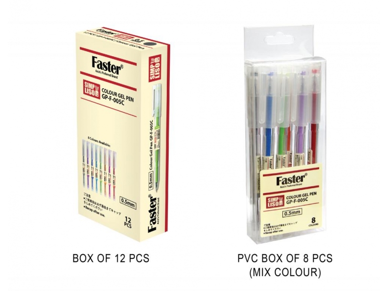 SIMPLISO 0.5MM COLOUR GEL PEN