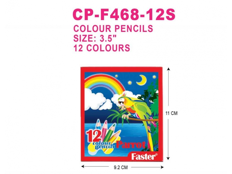 PARROT COLOUR PENCILS 12S