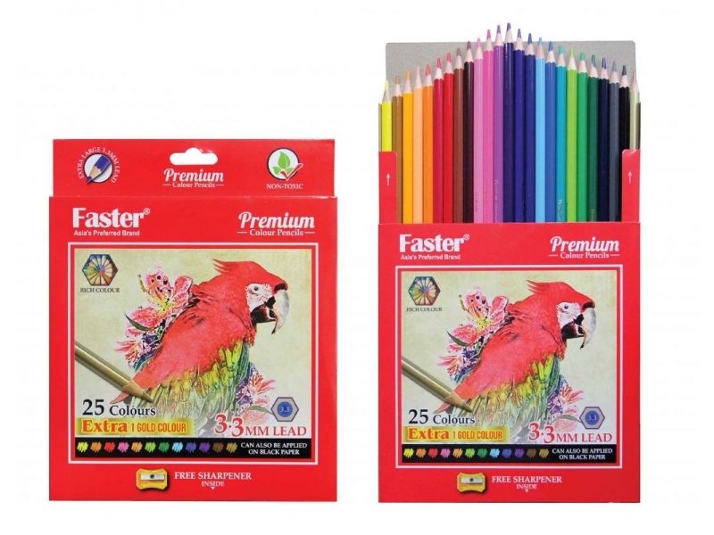 PREMIUM COL.PENCILS 25L