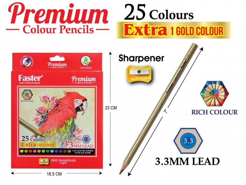 PREMIUM COL.PENCILS 25L