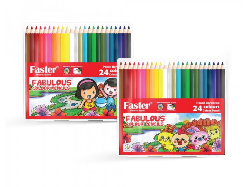FABULOUS COL. PENCILS 24L