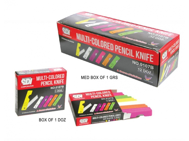 MULTI-COLORED PENCIL KNIFES