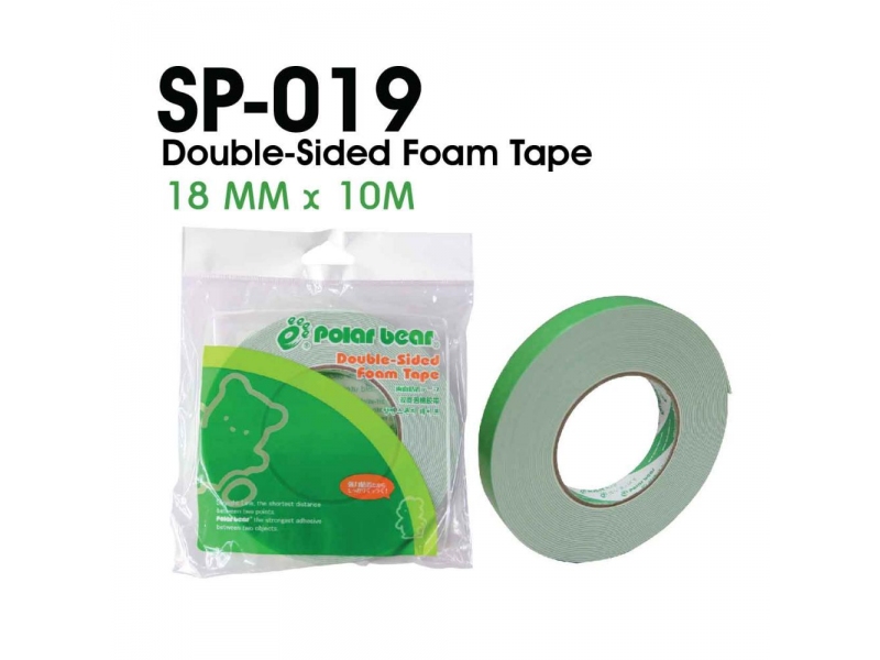 DOUBLE-SIDED FOAM TAPE 18MM x 10M