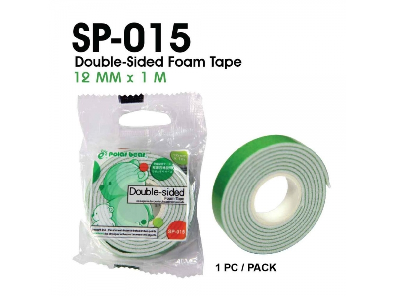 DOUBLE-SIDED FOAM TAPE 12MM x 1M