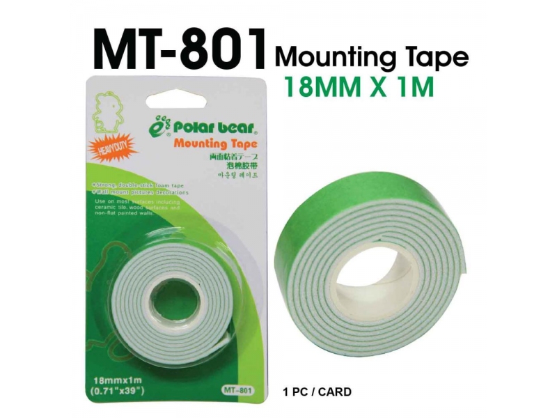 MOUNTING TAPE 18MM x 1M
