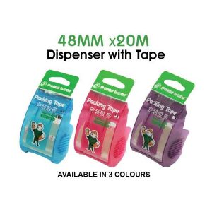 DISPENSER W/TAPE 48MM x 20M