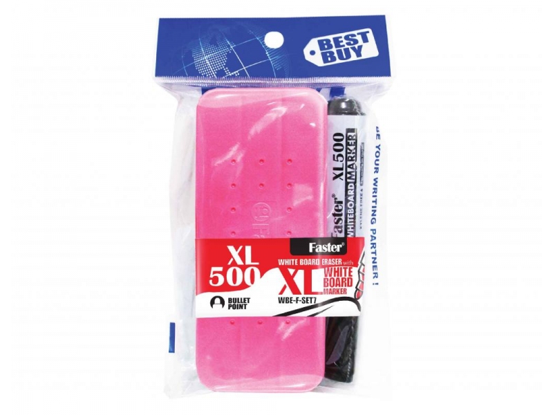 WHITEBOARD ERASER WITH 1PC XL500 WHITEBOARD MARKER